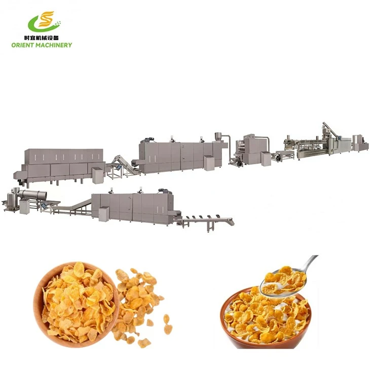 Corn Flakes Breakfast Cereal Making Machine Line suppliers