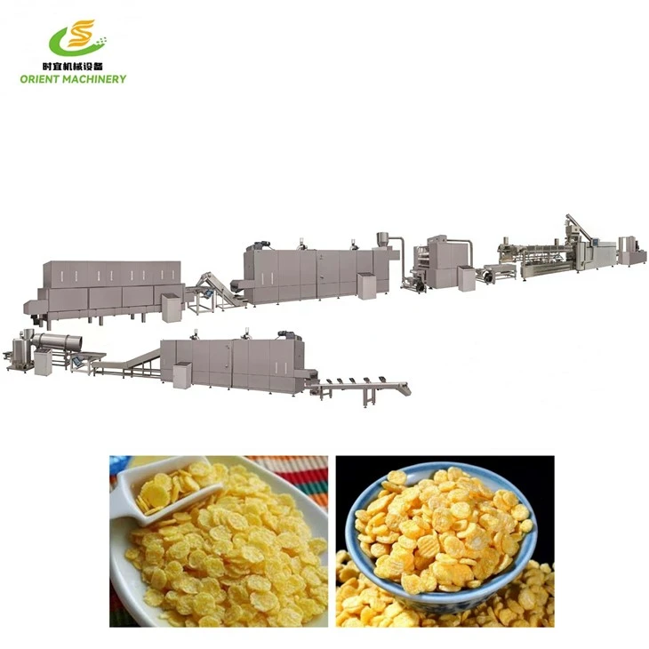 Corn Flakes Breakfast Cereal Making Machine Line suppliers
